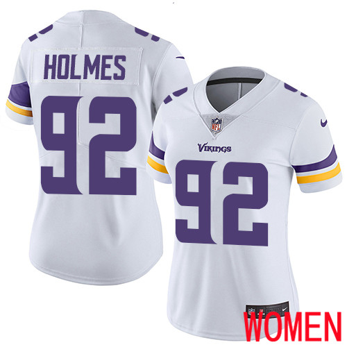 Minnesota Vikings #92 Limited Jalyn Holmes White Nike NFL Road Women Jersey Vapor Untouchable->women nfl jersey->Women Jersey